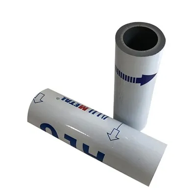 Impressão de fita protetora em preto e branco para painel composto de alumínio